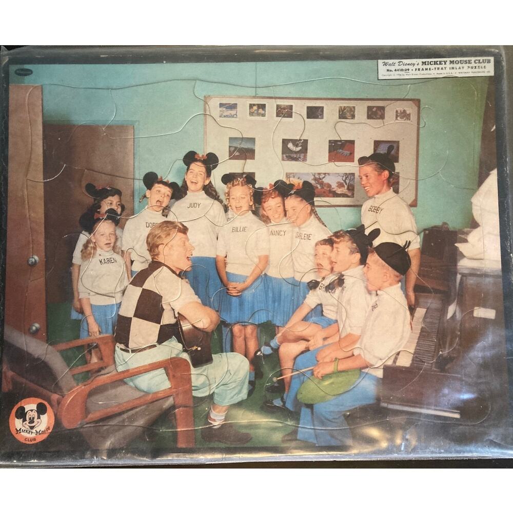 1956 Walt Disney's Mickey Mouse Club Frame-Tray Inlay Puzzle